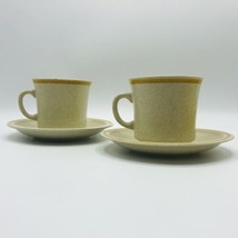 2 Hearthside Garden Festival Cups Mugs Saucers Sunshine Highland Prairie Vintage - £11.76 GBP