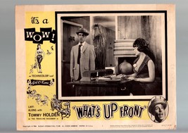 WHAT&#39;S UP FRONT-1964-LOBBY CARD-VG-COMEDY-TOMMY HOLDEN VG - £15.11 GBP