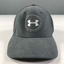 Under Armour Hat Gray Large Print Curved Brim Size Medium Large M L - $11.87