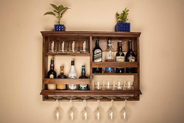 bar wall shelf shelves cabinet modern furniture 36 by 24 inches - £432.72 GBP