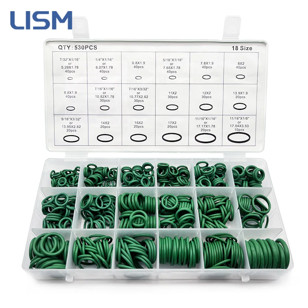 Sporting 530Pcs Rubber O-Ring Gasket High Quality 18 Sizes Sealing Ring Kit For  - £23.89 GBP
