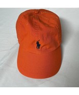NWOT Ralph Lauren Polo Orange Blue Pony Dad Hat Cap Strapback One Size - $31.41 CAD