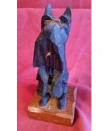 Antique Old Hand Carved Wood Wooden Carving Scottish Terrier Scotty Dog ... - $33.86 CAD