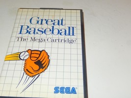 Sega Game -GREAT Baseball - Mega Cartridge - Boxed - Tested Ok -- - £12.30 GBP