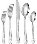 40 Piece Silverware Set, Stainless Steel Flatware Cutlery Set, Dishwashe... - $827.78 MXN