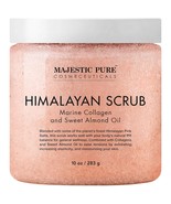 MAJESTIC PURE Himalayan Pink Salt Body Scrub with Collagen and Sweet Alm... - $30.72