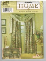 Simplicity Uncut Sewing Pattern #8052 Country Window Dressing Curtains Drapes - $5.70