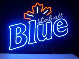 Blue Labatt Maple Beer Lager Neon Sign 17&quot;x14&quot; Free   - £106.06 GBP