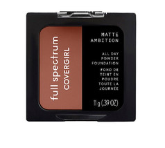 Covergirl Full Spectrum Matte Ambition All Day Powder Foundation Tan Deep Cool - £6.64 GBP