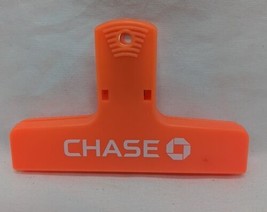 Chase Bank Promotional Orange Bag Clip 4&quot; - £21.79 GBP