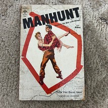 Manhunt Romance Paperback Book by Philip Van Doren Stern Suspense Thriller 1955 - £9.58 GBP
