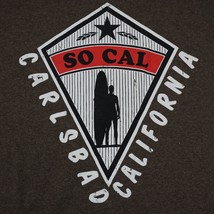 SO CAL Shirt Mens XL Brown Delta Short Sleeve Crew Neck Graphic Print Tee - $355.10 MXN