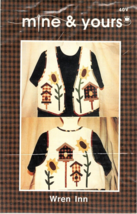 Mine and Yours Wren Inn Pattern for Shirt Appliques - £6.86 GBP