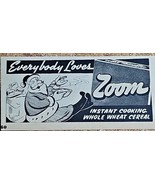 ZOOM-INSTANT COOKING-WHOLE WHEAT CEREAL-1946 Vintage Print Ad-CHRISTMAS ... - $11.37