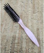 Vintage 1970s TIP TOP Brand Pink Styling Brush 9&quot; Contured Handle Movie ... - $50.76 CAD