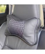 LXQAKK Head-rests for vehicle seats PU Leather Car Neck Pillow Adjustabl... - £20.18 GBP
