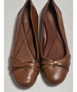 G.H. Bass &amp; Co. Women&#39;s Marissa Flat Cognac Office Shoes Leather Size 8.5M - €23,28 EUR