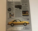 1981 Ford Mustang Vintage Print Ad Advertisement pa10 - £6.31 GBP