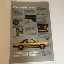 1981 Ford Mustang Vintage Print Ad Advertisement pa10 - £6.20 GBP