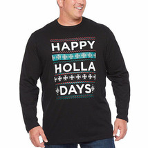 Foundry Men&#39;s Big &amp; Tall Happy Holla Days Long Sleeve Tee Shirt 3XL New - £17.92 GBP