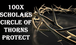 100X 7 Scholars Circle Of Thorns Protection Magick Work Magick Ring Pendant - £78.45 GBP