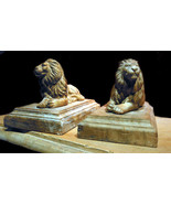 Lion Bookends pair left and right - $177.21