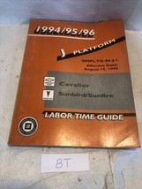 1994 95 96 Gm Chevrolet Cavalier Pontiac Sunfire Labor Time Guide - £9.71 GBP