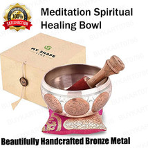 Meditation Singing Sound Bowl For Yoga Spiritual Healing Mindfulness Handcrafted - £48.54 GBP