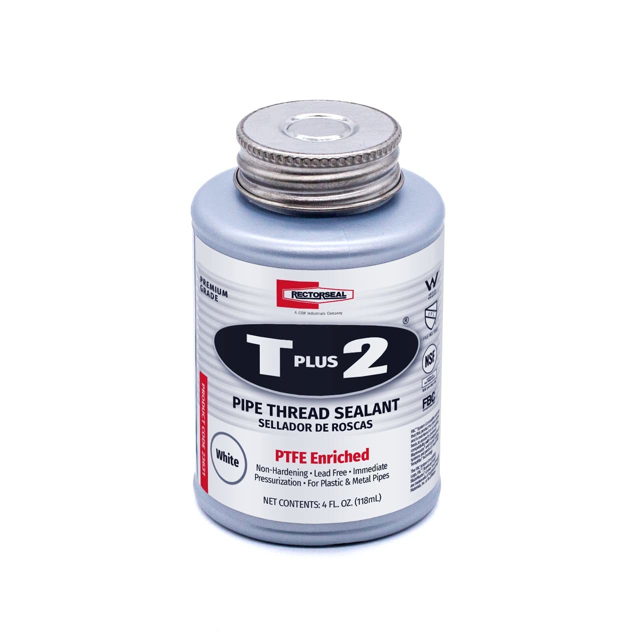Rectorseal 23631 1/4 Pint Brush Top T Plus 2 Pipe Thread Sealant - $36.93