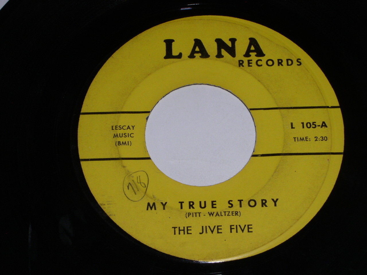 The Jive Five My True Story When I Was Single 45 Rpm Record Vintage Lana... - $18.99