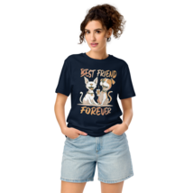 Unisex Organic Mid-Light T-Shirt – Best Friend French Navy - $940.35 MXN