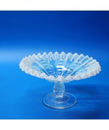 Northwood Or Dugan Ruffled Panel Compote - Ice Blue To Frost White, 7&quot; D... - $602.57 MXN