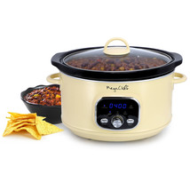 MegaChef 3.7 Quart Electric Slow Cooker in Ivory - $74.90