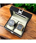 Personalised Crocodile Leather Watch Box: 2-Slot Glass Display, Travel O... - $1,884.93 MXN