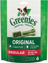 Greenies Regular Dental Dog Treats - 6 count - £14.99 GBP