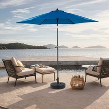 9ft Patio Umbrella: Push Button Tilt &amp; Crank - $1,919.73 MXN