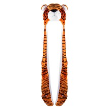 Tiger Cute Plush Animal Winter Ski Hat Beanie Aviator Style Winter (Long) - £20.44 GBP