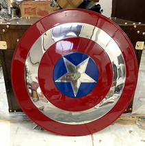 Medievale Captain America Shield-Metal Sostegno Riproduzione, Marvel Steve - £101.65 GBP