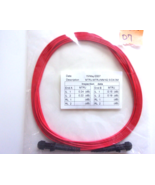 NEW 3M RED FIBER OPTIC CABLE REF #DHH0449 MTRJ MTRJ MM 62.5 DX 3M - $182.28 MXN