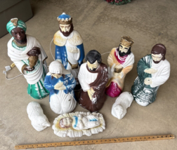 Vintage Empire Nativity Set 9 Piece Christmas Lighted Blow Molds - €563,04 EUR