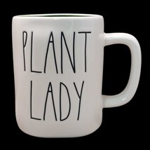 Ray Dunn by Magenta Plant Lady 16 oz. Ceramic Coffee Mug Cup Off-White G... - $14.85