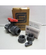 Spears 1839-010 Ball Valve 1&quot; PVC Soc/FIPT FKM O-Ring New - $76.62 CAD