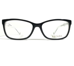 ESCADA VES341S COL.0943 Brille Rahmen Schwarz Weiß Cat Eye Logos 54-16-140 - £36.50 GBP