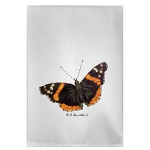 Betsy Drake Red Admiral Butterfly Guest Towel - £27.62 GBP