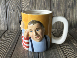 3 Stooges Collectible Mug 1997 Clay Art # 2303   - $18.39