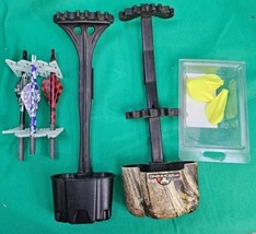 Bohning Lynx Camo 4-Arrow Hunting Bow  &amp; Black Arrow Quiver Arrow Fletch... - $43.49