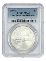 2006-S $1 San Francisco Old Mint PCGS MS69 - £40.56 GBP