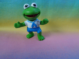 Vintage 1986 HA! Inc Kermit the Frog Muppet Babies PVC Mini Figure - stained - £1.81 GBP