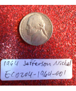 1964 Jefferson Nickel No Mint Mark Error, Raised Rim; Rare Old Coin Money - $989.95