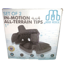 Set Of 2 In-motion 4x4 All-terrain Tips By MDUB Medical Size 1 Inch - $21.66